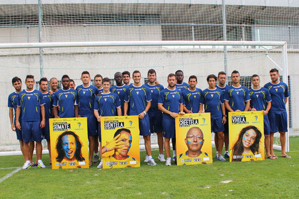 Los jugadores con la pasada campaña de abonados / Trekant Media