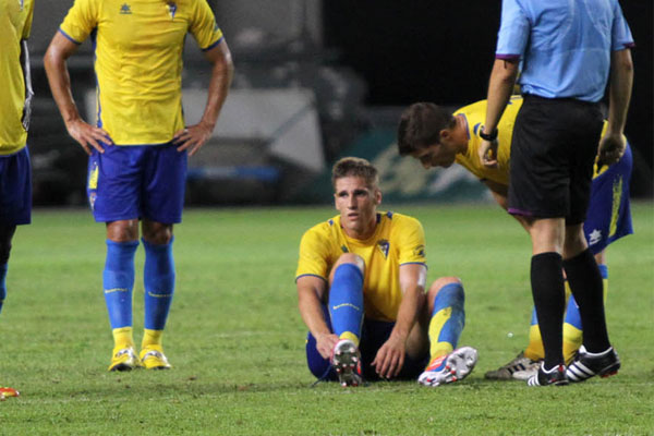 Albentosa antes de ser sustituido este sábado (Foto: Trekant Media)