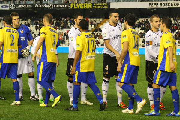 Último partido de Copa de Cádiz el año pasado en Mestalla (Foto: Trekant Media)