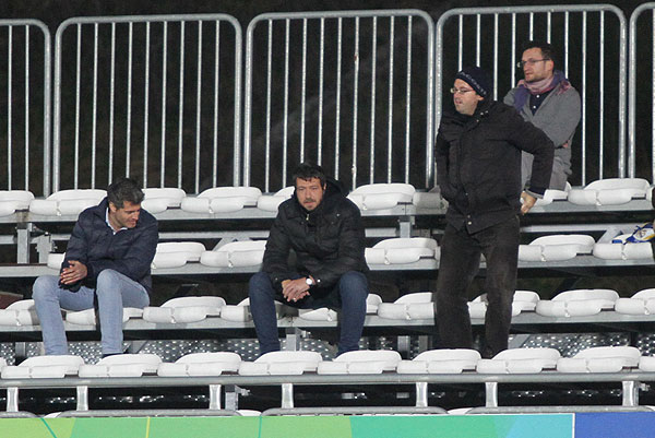 Gaucci (centro), Giulio (izquerda) y Antonio Manzano (derecha)