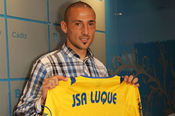 Jorge Luque ya como jugador del Cádiz (Foto: Trekant Media)