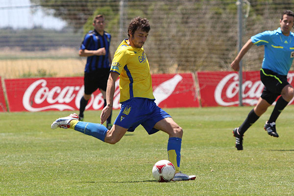 Japón fue el autor del gol del Cádiz B ante la UD Los Barrios / Trekant Media