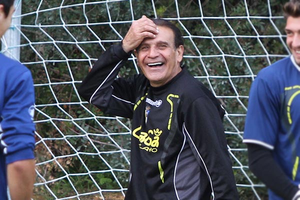 Ramón Blanco, en un entrenamiento con el Cádiz CF / Trekant Media