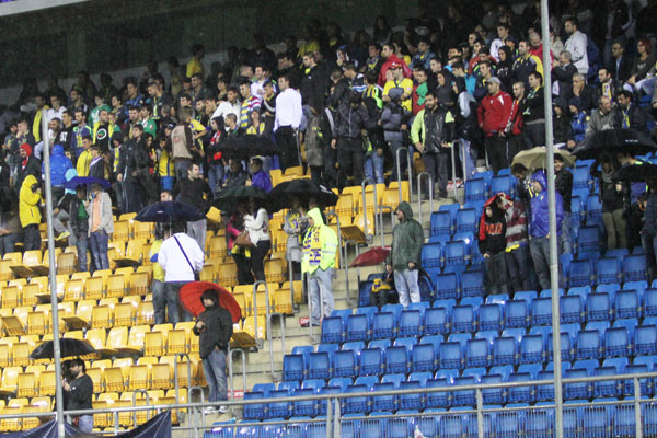 Aficionados cadistas en el partido Cádiz - Arroyo (Foto: Trekant Media)