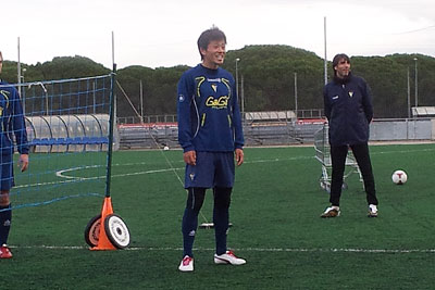 Masaki Watanabe, a prueba en el Cádiz CF (Foto: Trekant Media)