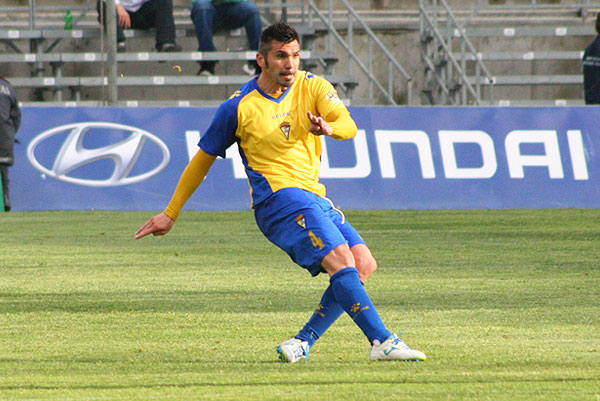 José Serrano, con el Cádiz CF (Foto: Trekant Media)