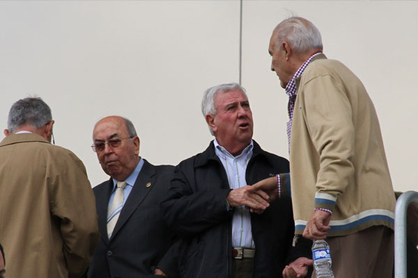 Martín José García Sánchez, Federico González y Paco Puig en el palco del Ramón de Carranza (Foto: Trekant Media)