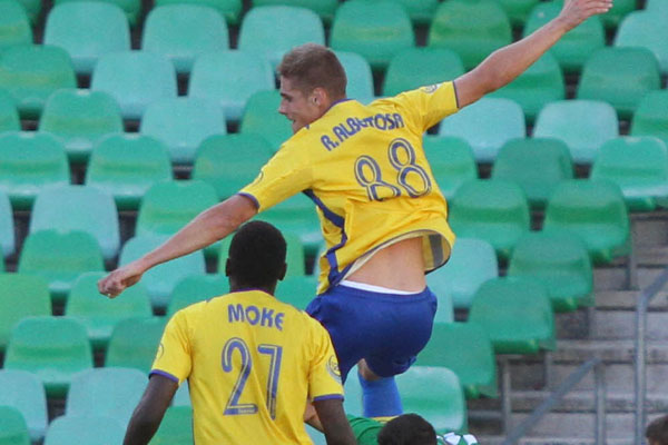 Albentosa ante el Betis B (Foto: Trekant Media)