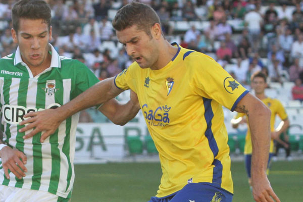 Bermúdez en su partido en el Villamarín (Foto: Trekant Media)