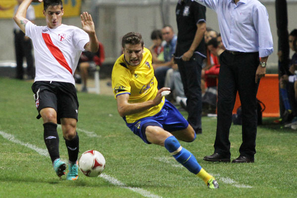 Bermúdez ante el Sevilla Atlético (Foto: Trekant Media)