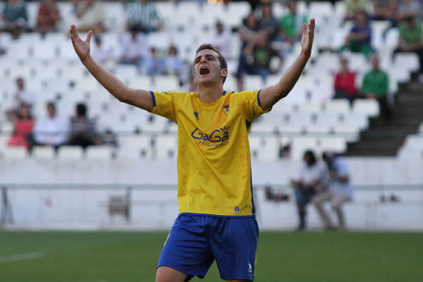 Villar lamentándose de una ocasión (Foto: Trekant Media)