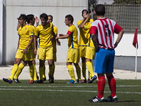 El juvenil del Cádiz CF en su victoria de esta semana (Foto: Iván Díaz / Minuto 90)