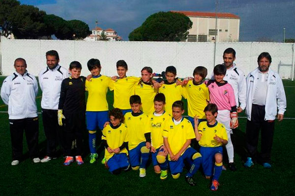 Equipo alevín del Cádiz CF