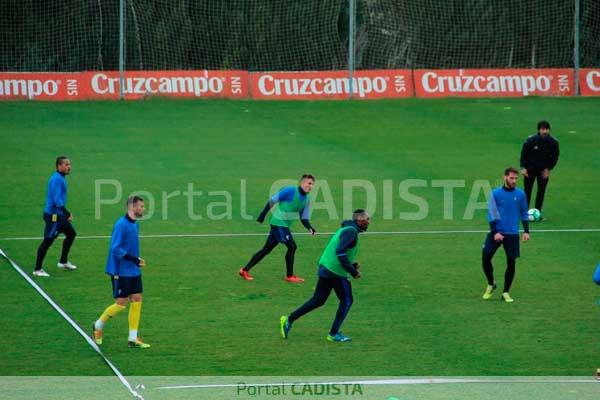 Salvi entrenando este martes / Trekant Media