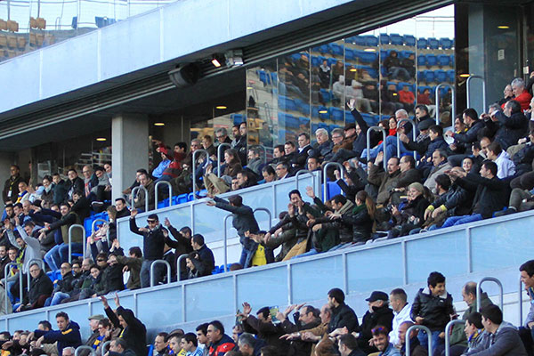 Lleno en el palco del nuevo estadio Ramón de Carranza / Trekant Media