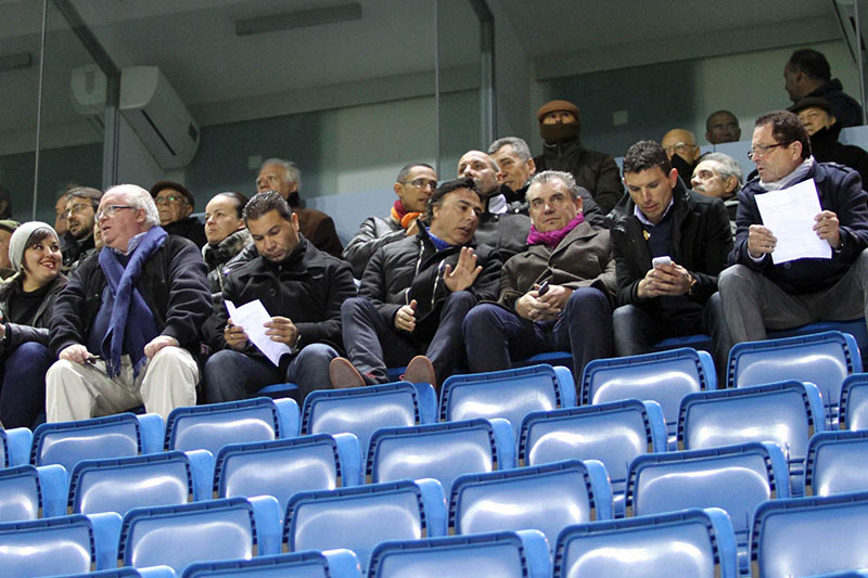 Quique Pina se sentó en la grada del estadio Ramón de Carranza / Trekant Media