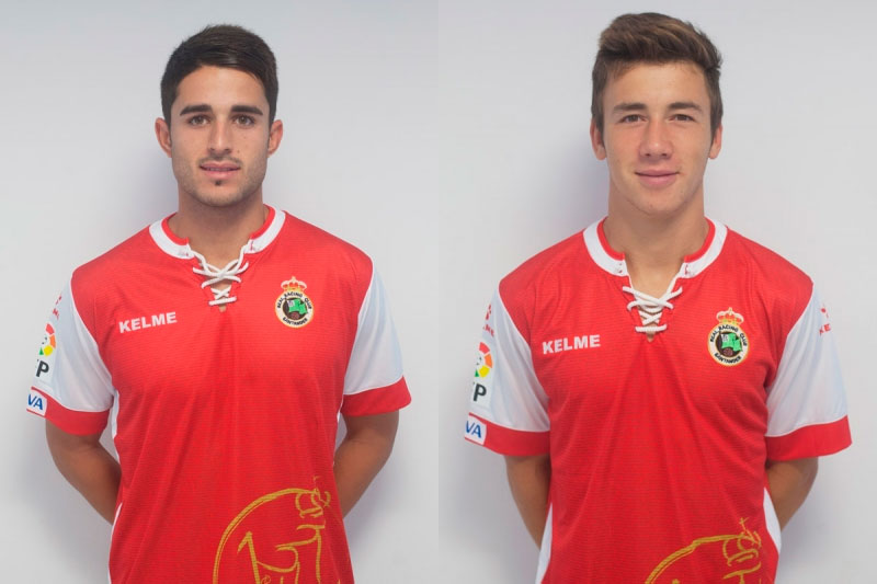 Juanpe y Saúl, del Racing de Santander / realracingclub.es