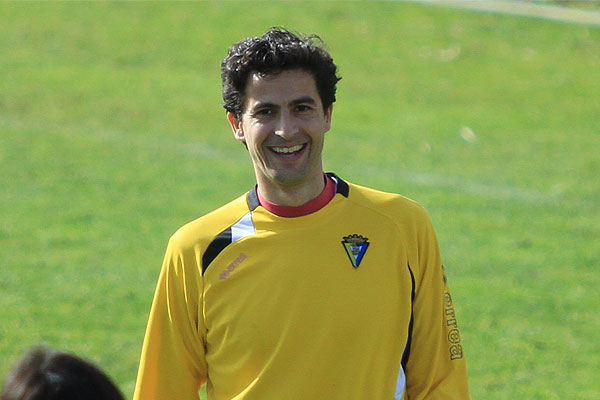 Jorge López, en un entrenamiento con el Cádiz CF / Trekant Media