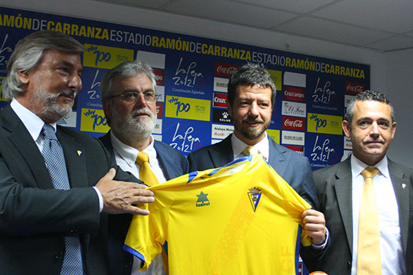 El día de la presentación de Sinergy como propietaria del Cádiz CF / Trekant Media