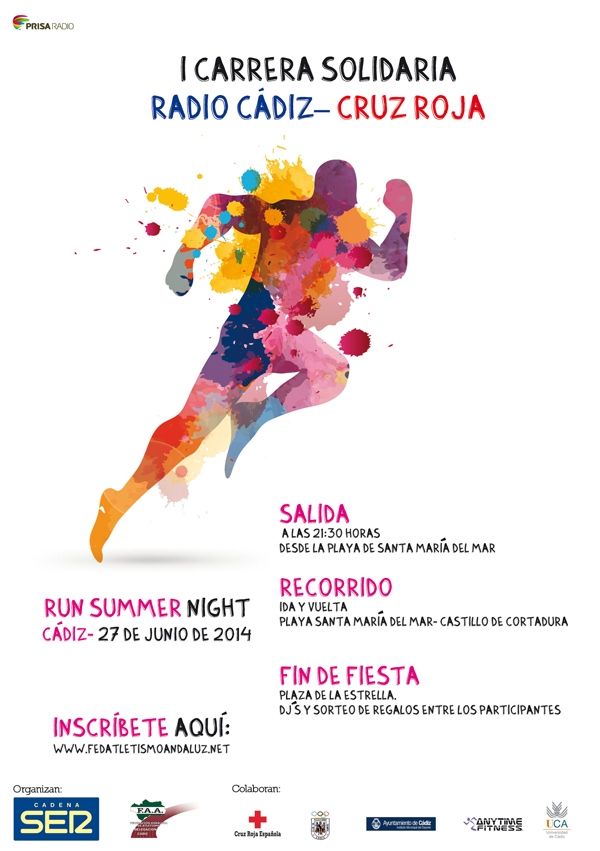 Cartel de la I Carrera Nocturna solidaria