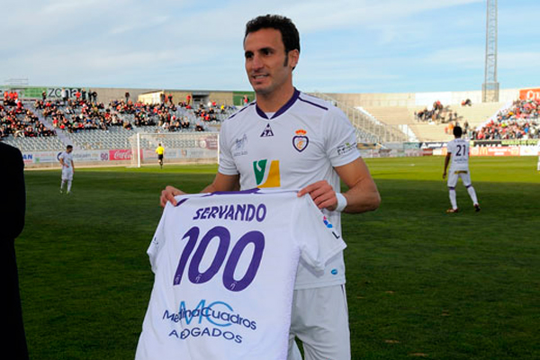 Servando ha jugado más de 100 partidos con el Real Jaén