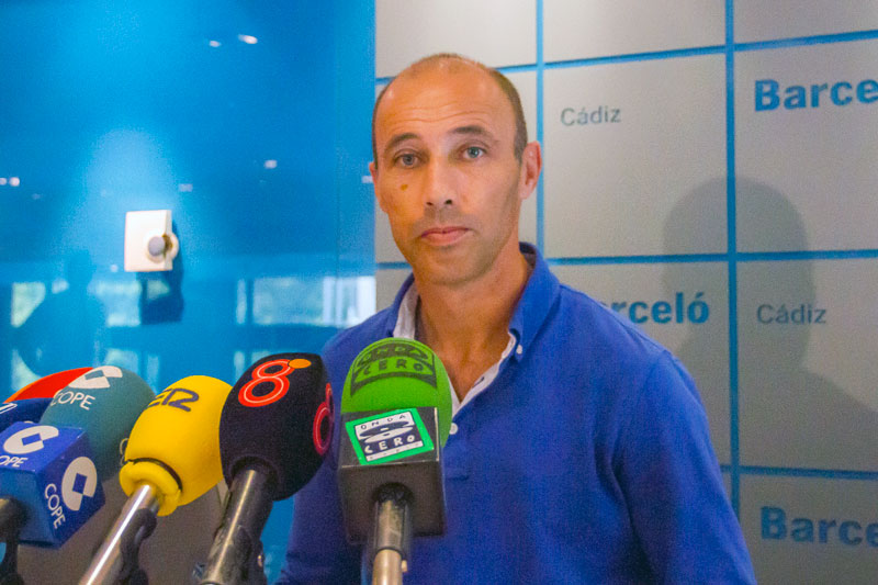 Antonio Calderón, hoy en rueda de prensa en el Hotel Barceló Cádiz / Trekant Media