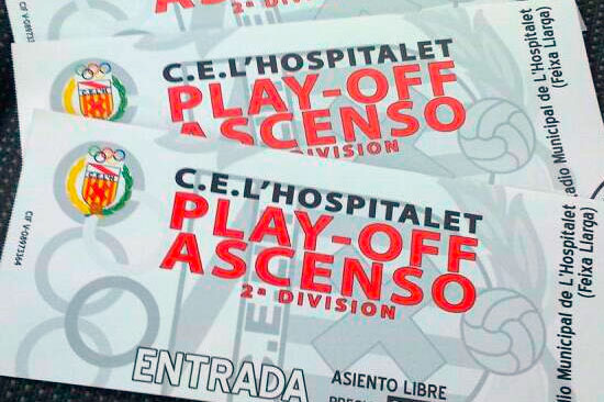 Entradas del partido entre el CE L'Hospitalet y el Cádiz CF / @HolaPatricio