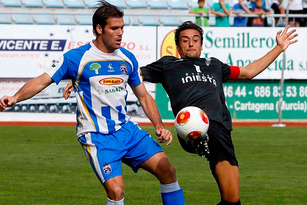 El Albacete empató en Lorca / foto: masquealba.com