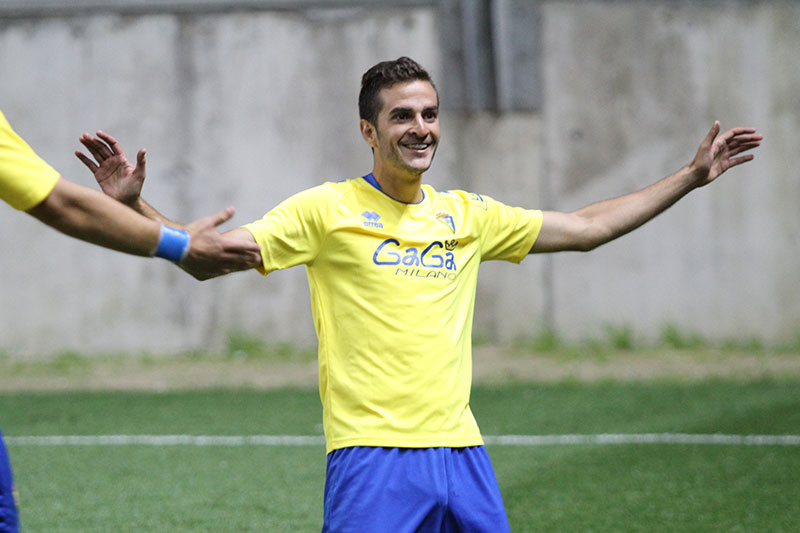 Juan Villar celebrando su gol / Trekant Media