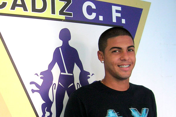 Bruninho Araújo en el estadio Ramón de Carranza / cadizcf.com