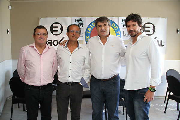 Manuel Calderón y Alessandro Gaucci, en la presentación del Cádiz 1812 CF