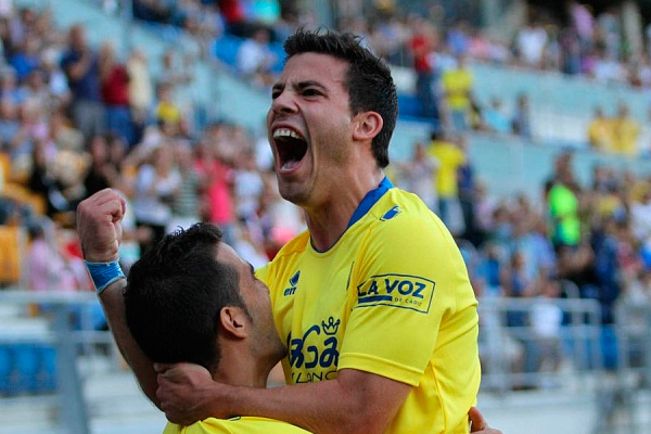 Kike López celebra su gol en Carranza / Trekant Media