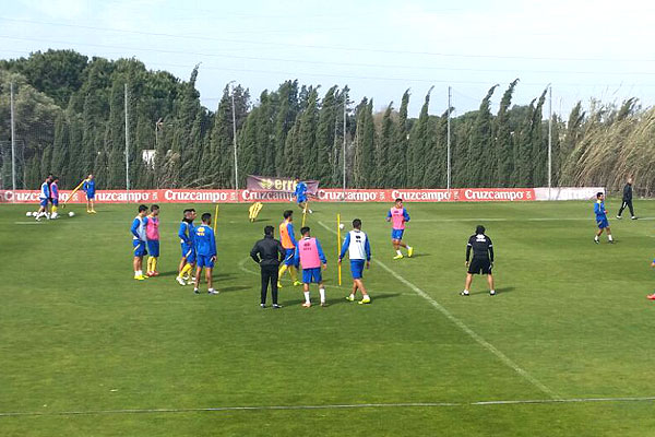 Entrenamiento del Cádiz CF durante el día 10 de abril de 2015 / Trekant Media