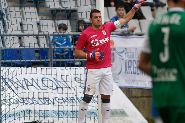 Esteban, portero del Real Oviedo / realoviedo.es