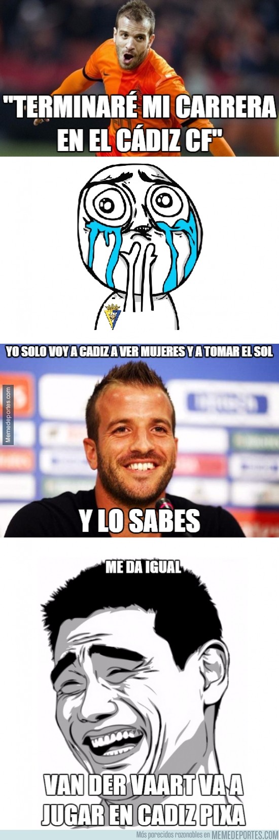 Memes de Van der Vaart / Memedeportes