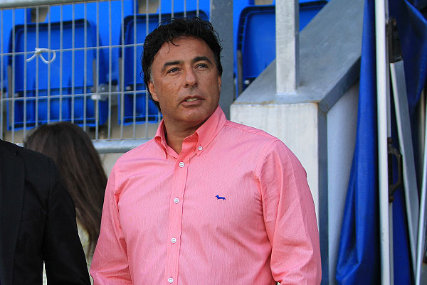 Quique Pina, presidente del Granada CF, en el estadio Ramón de Carranza / Trekant Media