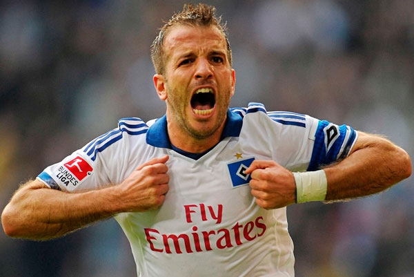 Rafael Van der Vaart, en el Hamburgo SV / hsv.de