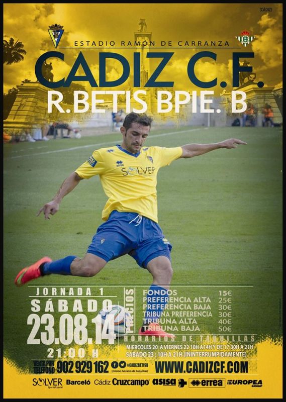 Cartel oficial del Cádiz CF - Real Betis B