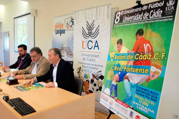 Presentación del partido amistoso de la UCA entre el Balón de Cádiz CF y el Recreativo Portuense / uca.es