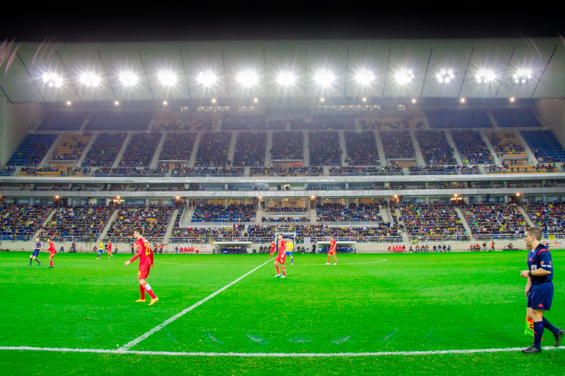 Vista de tribuna del estadio Ramón de Carranza, desde preferencia / Trekant Media