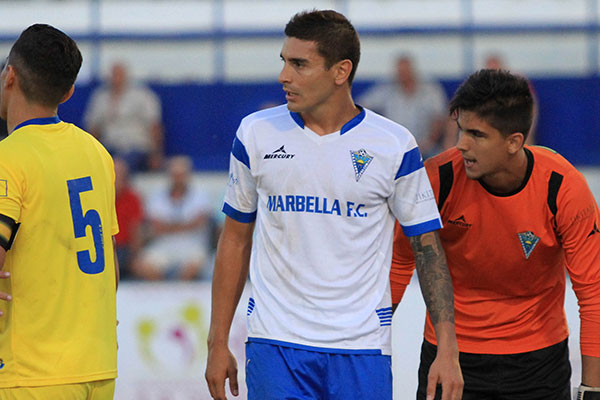 Borja Rubiato, con el Marbella FC / Trekant Media