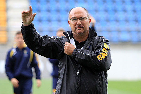 Kiko Prieto en su etapa de entrenador del Balón de Cádiz Cadete B