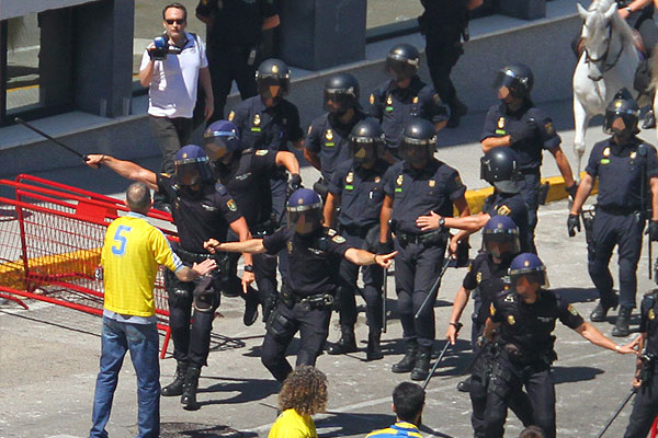 Partido de 'alto riesgo' en el estadio Ramón de Carranza / Trekant Media