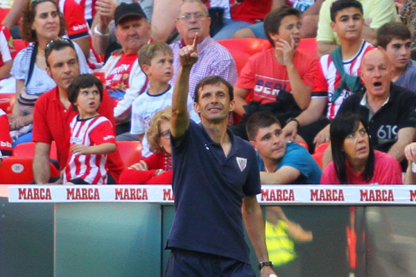 Cuco Ziganda, entrenador del Bilbao Athletic / Trekant Media