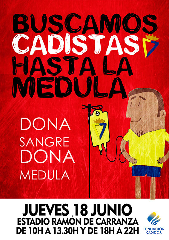 Campaña de donación de médula de la Fundación Cádiz CF / cadizcf.com