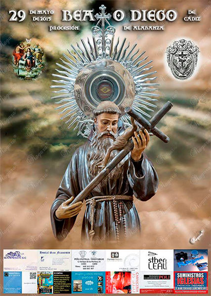 Cartel de la procesión del Beato Fray Diego José de Cádiz