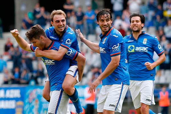 El Real Oviedo celebra un gol esta temporada / realoviedo.es