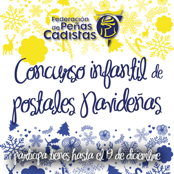 Concurso de postales navideñas cadistas de la FPC / cadizcf.com