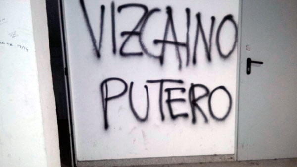 Pintadas contra Vizcaíno / Cedida