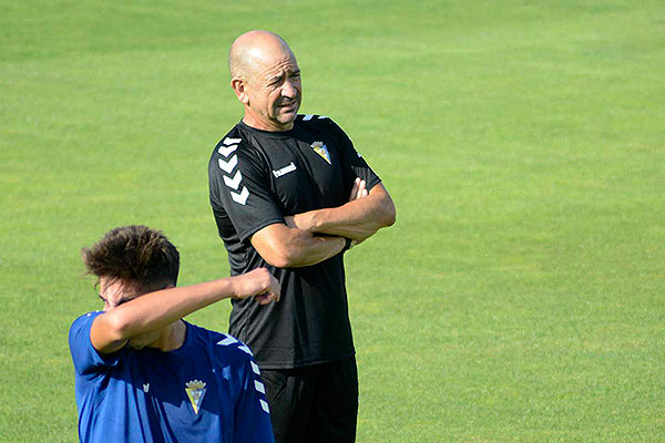 Claudio Barragán, en un entrenamiento del Cádiz CF / Marcos Piñero